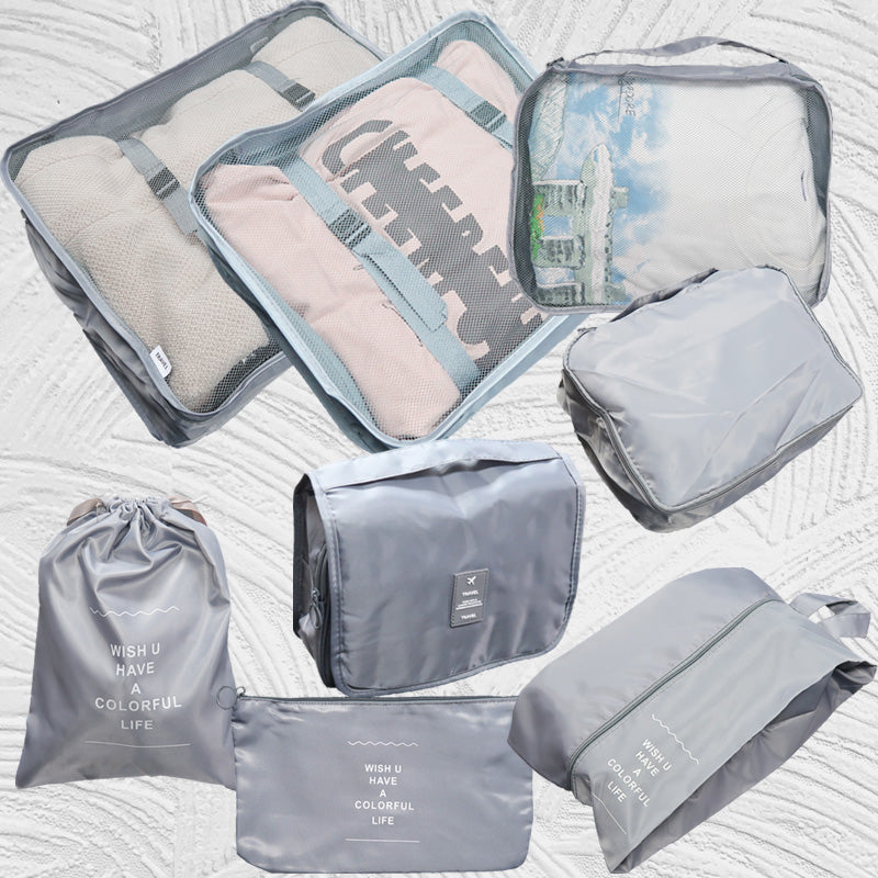 0011-1 8pcs/set Travel Storage Bag Set A