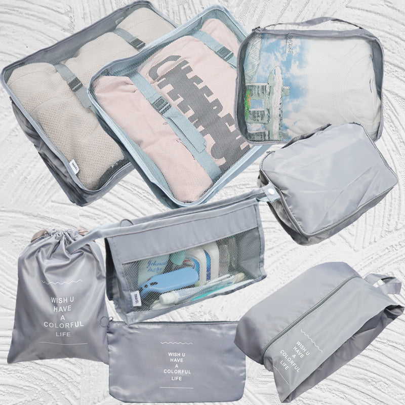 0011-2 8pcs/set Travel Storage Bag Set B
