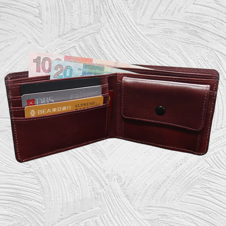 11298A Bruce - Men's Leather Bifold Wallet