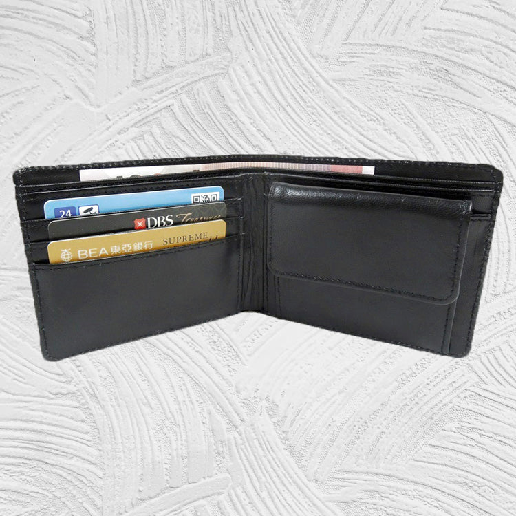 11298A Bruce - Men's Leather Bifold Wallet