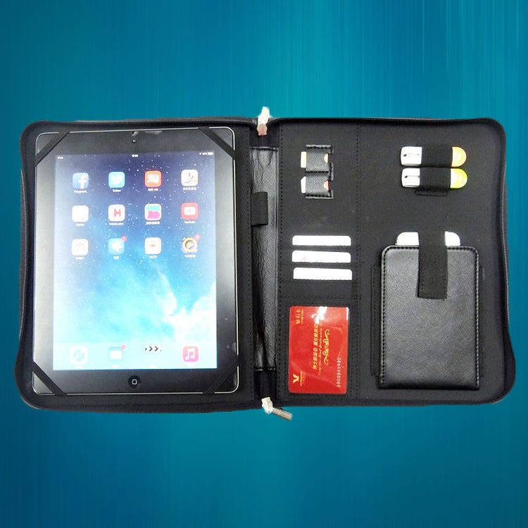 11910 Imitative Leather Tablet Zip Holder