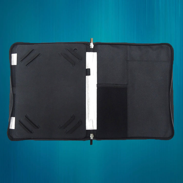 11938 Imitative Leather Removable Tablet Zip Holder