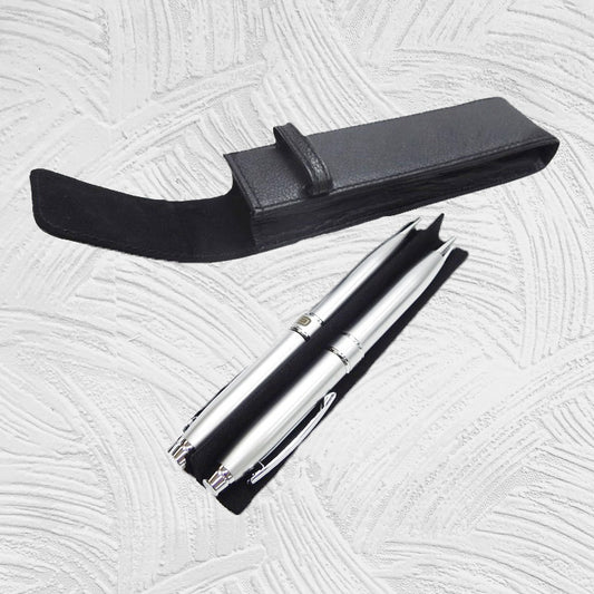 12075-2B Stuart advance - Leather Ballpoint Pen Holder (removable divider)