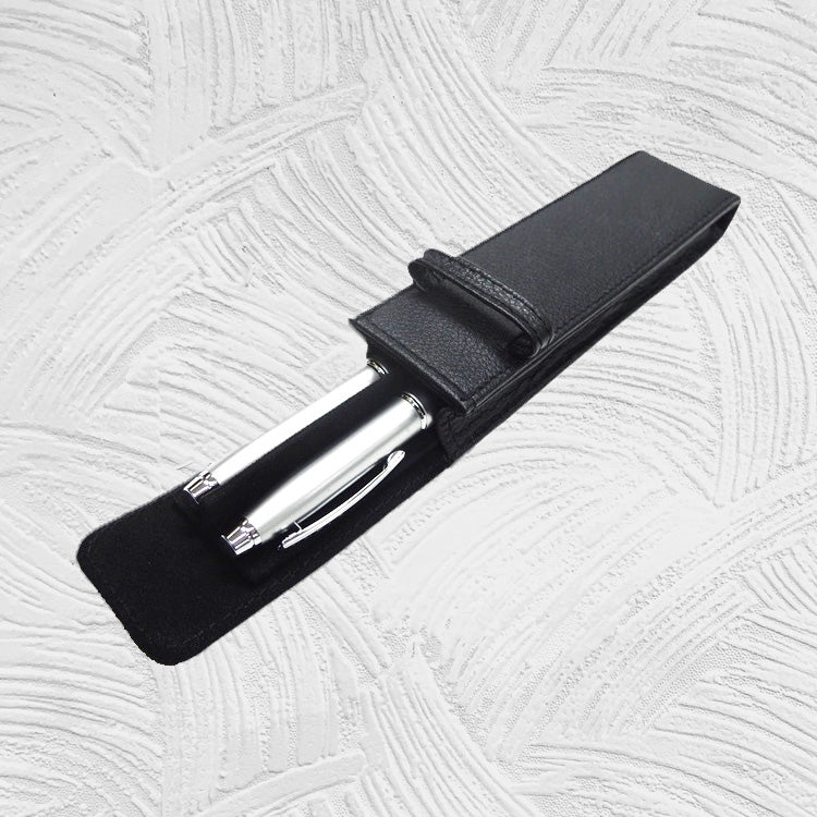 12075-2B Stuart advance - Leather Ballpoint Pen Holder (removable divider)