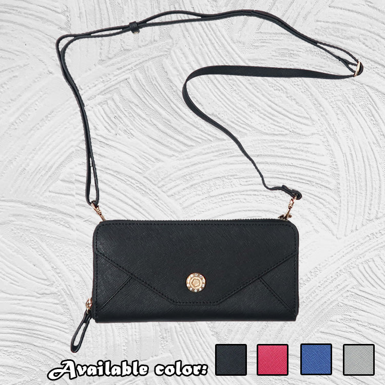 12080 Abigale - Leather Wallet with strap