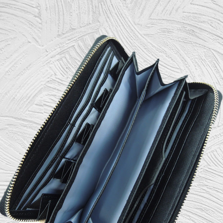 12080 Abigale - Leather Wallet with strap