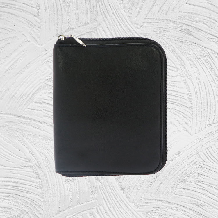 12094 Imitative Leather Jewelry Storage Zipper Bag