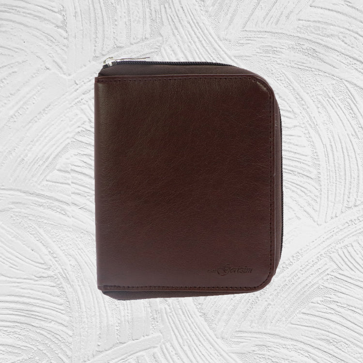 12094 Imitative Leather Jewelry Storage Zipper Bag