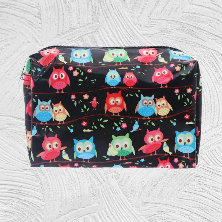 12098 Emily: Square Large Zipper Cosmetic Bag