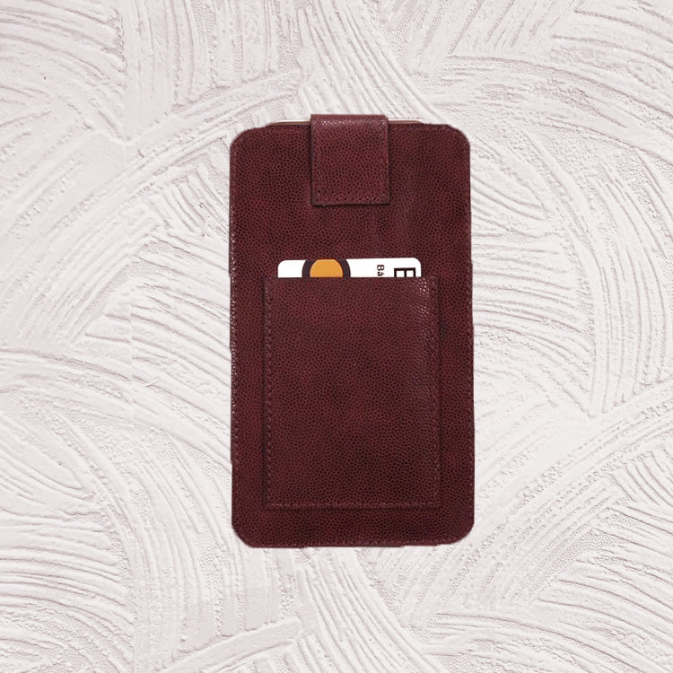 12117 Denny - iPhone Pro Max Leather Phone Pouch