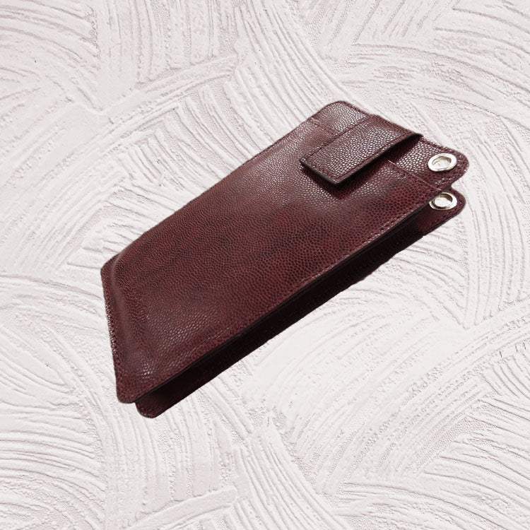 12118 Derek - iPhone Pro Max Leather Wristlet Wallet