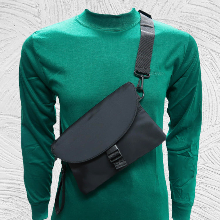 12193 Polyester Crossbody/Wristlet 2-Way Bag