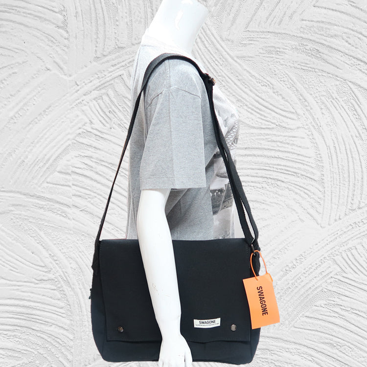 12241 SWAGONE: Fashionable Canvas Crossbody Bag