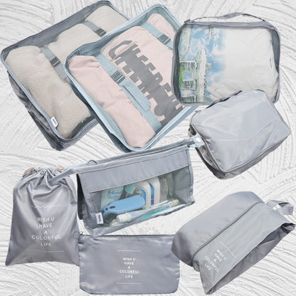 0011-2 8pcs/set Travel Storage Bag Set B