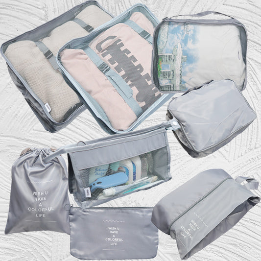 0011-2 8pcs/set Travel Storage Bag Set B