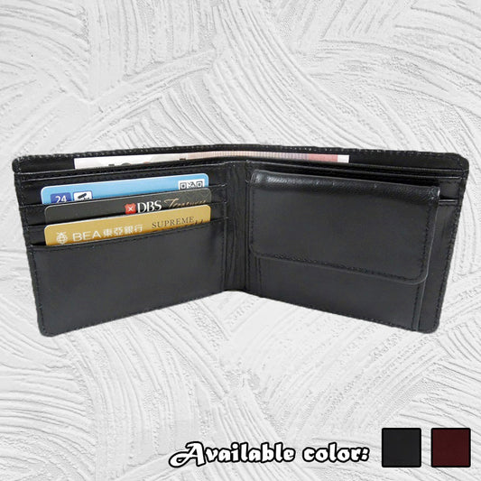 11298A Bruce - Men's Leather Bifold Wallet