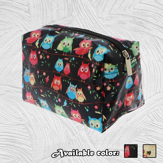 12098 Emily: Square Large Zipper Cosmetic Bag