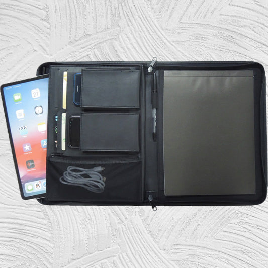 12125-2 iPad Pro 12.9" Imitative Leather Multi-functional Tablet Holder